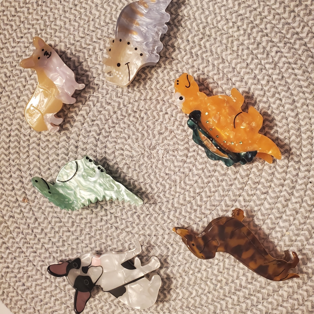 Animal-Themed Kids Hair Clips Set